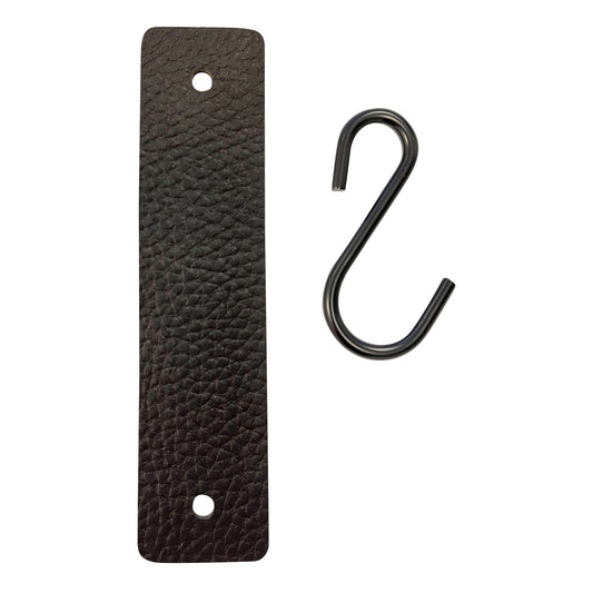 Coat hook leather loop