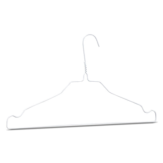Drahtkleiderbügel Weiß einfarbig 40 cm