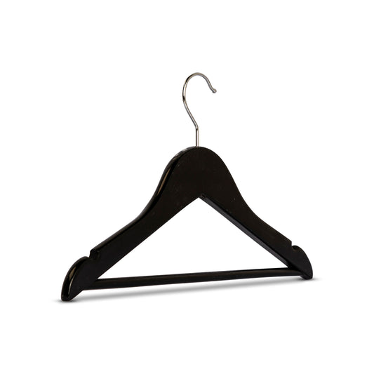 Kinderkleiderbügel Holz Schwarz 32