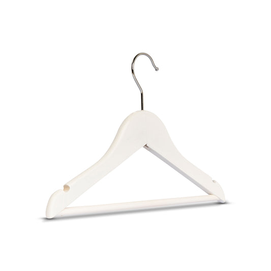 Kinderkleiderbügel Holz Weiß 32