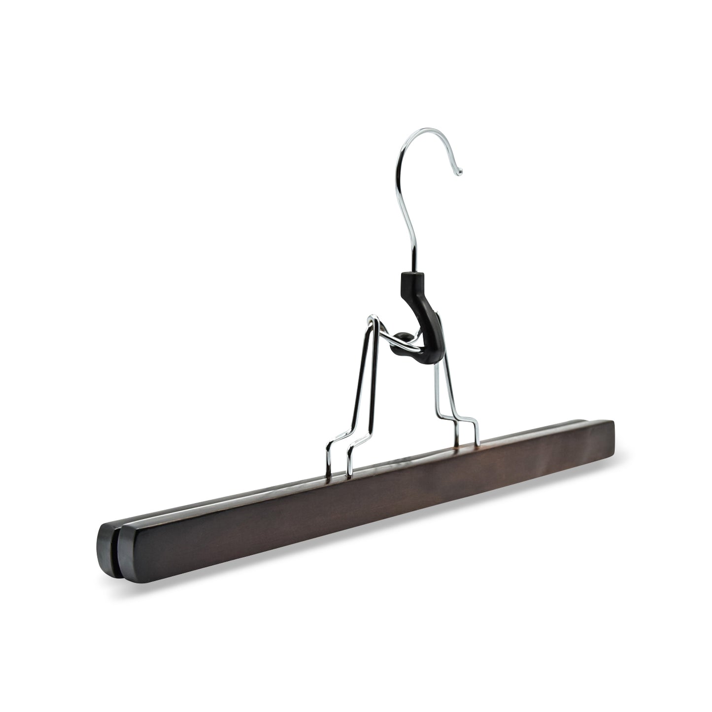 Trouser hanger brown clip felt