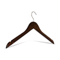 Wooden coat hanger brown 44.5 without bar