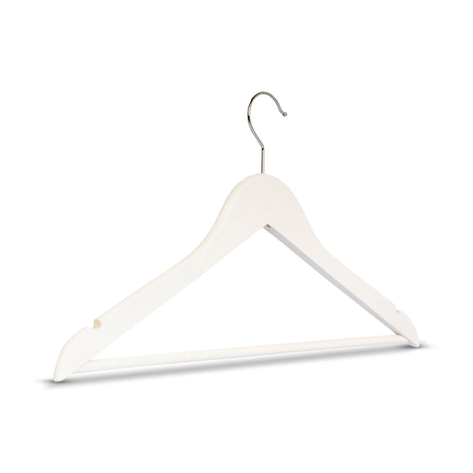 Kleiderbügel Holz Weiß 38