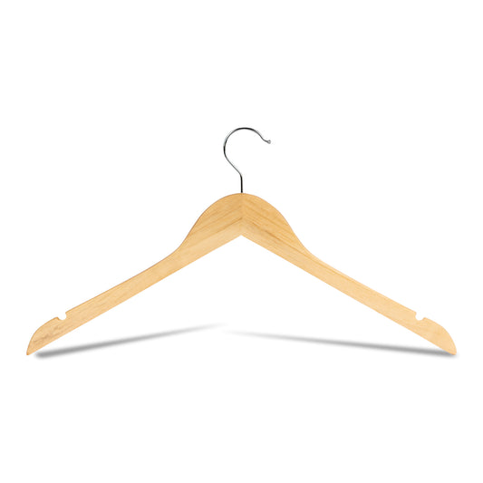 Kleiderbügel Holz Natur 44,5 Ohne Steg