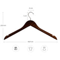 Wooden coat hanger brown 44.5 without bar
