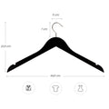 Clothes hanger wood black 44.5 without bar