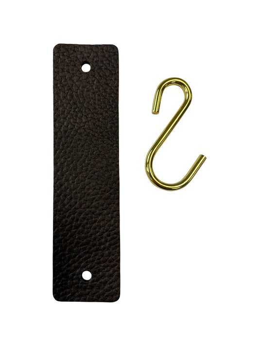 Coat hook leather loop