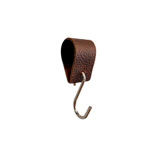 Coat hook leather loop