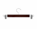 Hosenbügel Holz Braun Metall Clip