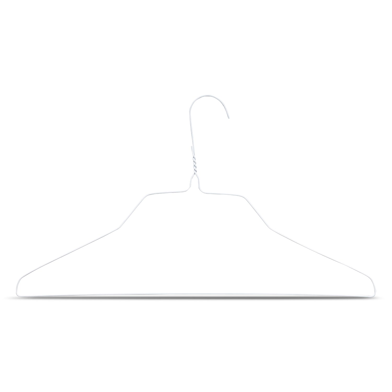 XXL Drahtkleiderbügel Weiß 50 cm 20" 2,3 mm