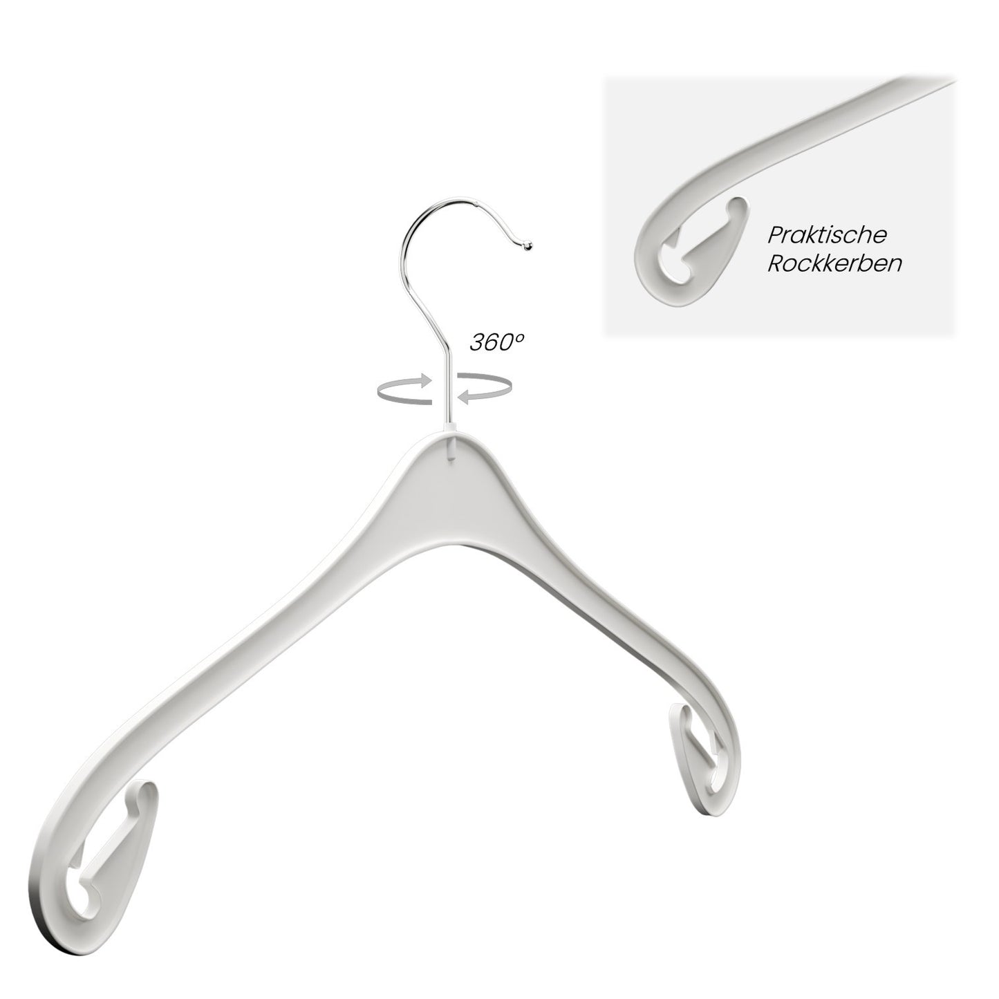 NA 47 plastic coat hanger 